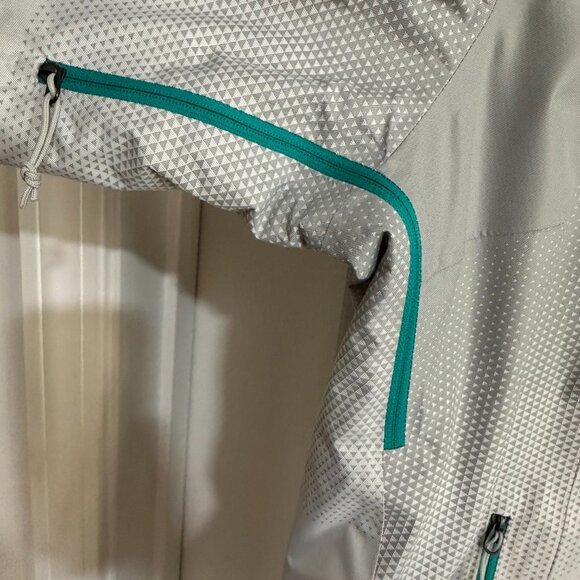 The North Face Women's Insulated Jacket XL HyVent Primaloft Teal Grey - Picture 8 of 14